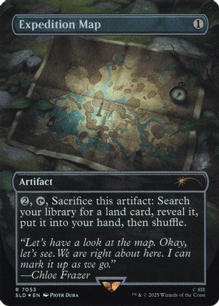Expedition Map (Rainbow Foil)  [Foil]  (SLD-7053) - [Secret Lair Drop Series] - Trinity Hobby