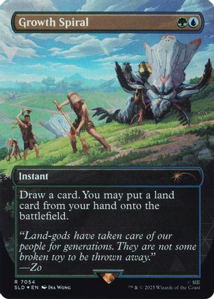 Growth Spiral (Rainbow Foil)  [Foil]  (SLD-7054) - [Secret Lair Drop Series] - Trinity Hobby