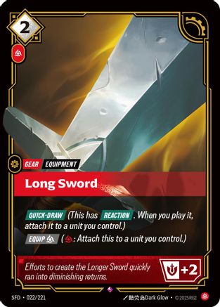 Long Sword (022/221) - Spiritforged Foil - Trinity Hobby