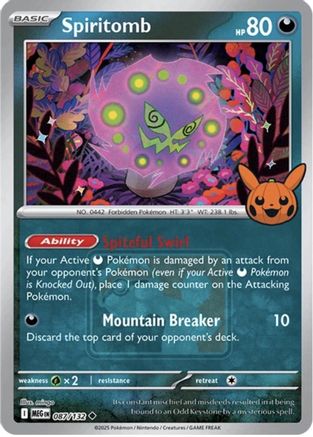 Spiritomb (Trick or Trade Stamped) - (087) Holofoil [League & Championship Cards] - Trinity Hobby