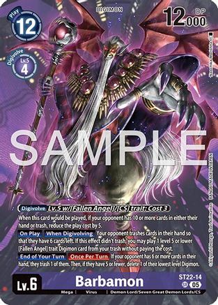 Barbamon (ST22-14) - [Starter Deck 22: Amethyst Mandala Advanced Deck Set] Foil