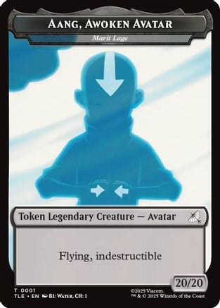 Aang, Awoken Avatar - Marit Lage // Treasure Double-Sided Token  [Foil]  (TLE-1 // 22) - [Avatar: The Last Airbender: Eternal-Legal] - Trinity Hobby