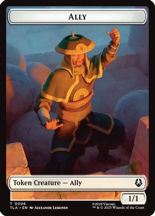 Ally (0006) // Clue (0017) Double-Sided Token  (TLA-6 // 17) - [Avatar: The Last Airbender] - Trinity Hobby