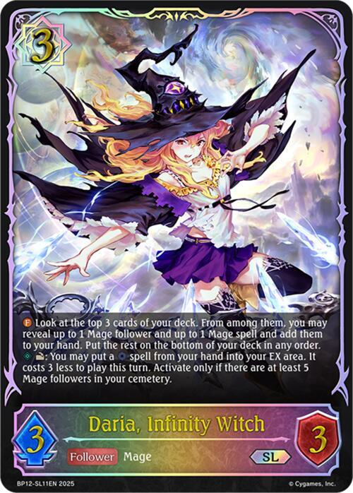 Daria, Infinity Witch (SL) - BP12: Worldreaver’s Descent (BP12-SL11EN) - Trinity Hobby