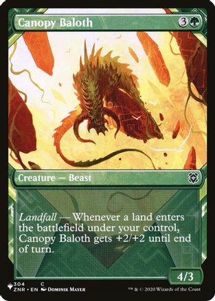 Canopy Baloth (Showcase)  (LIST-304) - [The List] - Trinity Hobby