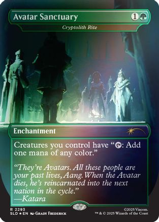 Avatar Sanctuary - Cryptolith Rite (Rainbow Foil)  [Foil]  (SLD-2293) - [Secret Lair Drop Series] - Trinity Hobby
