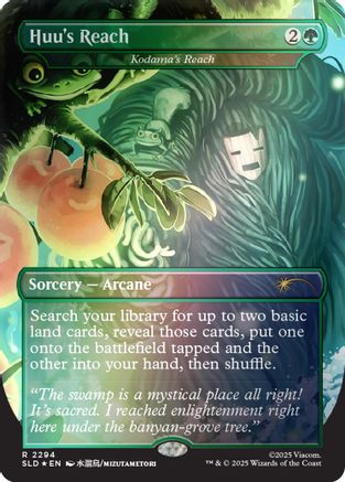 Huu's Reach - Kodama's Reach (Rainbow Foil)  [Foil]  (SLD-2294) - [Secret Lair Drop Series] - Trinity Hobby