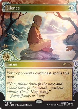 Silence (2300) (Rainbow Foil)  [Foil]  (SLD-2300) - [Secret Lair Drop Series] - Trinity Hobby
