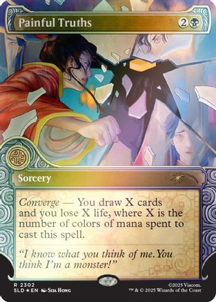 Painful Truths (Rainbow Foil)  [Foil]  (SLD-2302) - [Secret Lair Drop Series] - Trinity Hobby