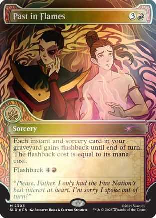 Past in Flames (Rainbow Foil)  [Foil]  (SLD-2303) - [Secret Lair Drop Series] - Trinity Hobby