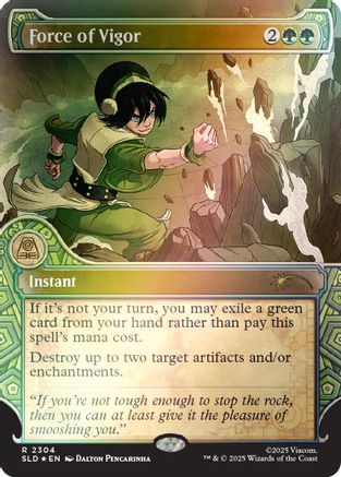 Force of Vigor (Rainbow Foil)  [Foil]  (SLD-2304) - [Secret Lair Drop Series] - Trinity Hobby