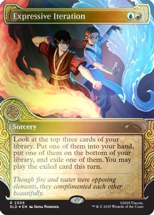 Expressive Iteration (Rainbow Foil)  [Foil]  (SLD-2305) - [Secret Lair Drop Series] - Trinity Hobby