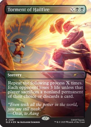 Torment of Hailfire (2287) (Rainbow Foil)  [Foil]  (SLD-2287) - [Secret Lair Drop Series] - Trinity Hobby