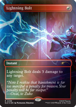 Lightning Bolt (2289) (Rainbow Foil)  [Foil]  (SLD-2289) - [Secret Lair Drop Series] - Trinity Hobby