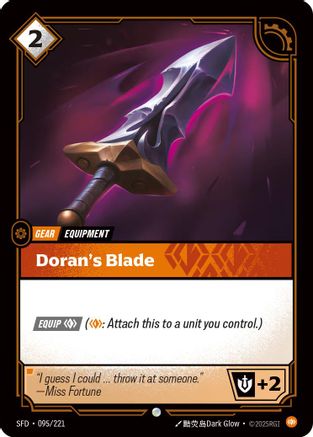 Doran's Blade (095/221) - Spiritforged Foil - Trinity Hobby