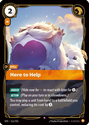Here to Help (111/221) - Spiritforged Foil - Trinity Hobby