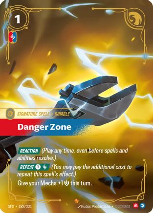 Danger Zone (182/221) - Spiritforged Foil - Trinity Hobby