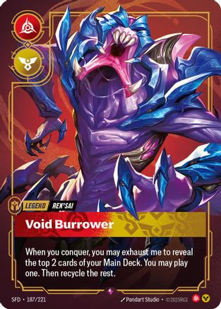 Rek'sai - Void Burrower (187/221) - Spiritforged Foil - Trinity Hobby
