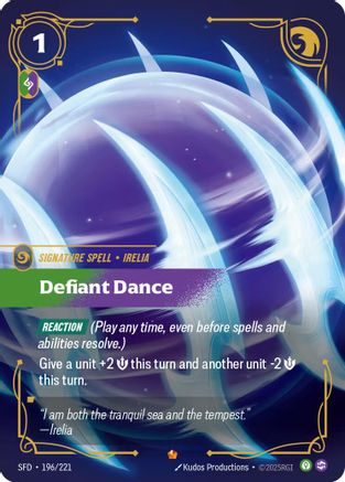 Defiant Dance (196/221) - Spiritforged Foil - Trinity Hobby