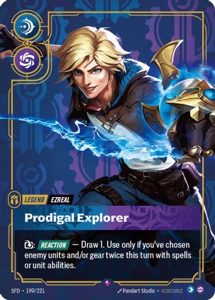 Ezreal - Prodigal Explorer (199/221) - Spiritforged Foil - Trinity Hobby
