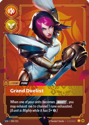 Fiora - Grand Duelist (205/221) - Spiritforged Foil - Trinity Hobby