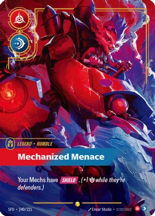 Rumble - Mechanized Menace (Overnumbered) (240/221) - Spiritforged Foil - Trinity Hobby