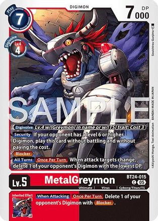 MetalGreymon (BT24-015) - [Time Stranger] - Trinity Hobby