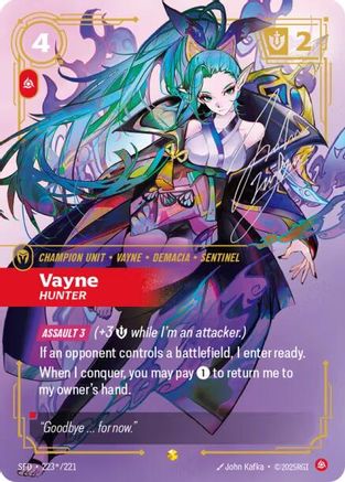 Vayne - Hunter (Signature) (223*/221) - Spiritforged Foil - Trinity Hobby
