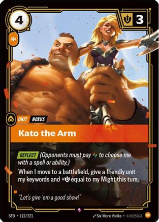 Kato the Arm (112/221) - Spiritforged Foil - Trinity Hobby