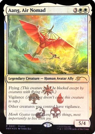 Aang, Air Nomad  [Foil]  (MEDIA-001) - [Media Promos] - Trinity Hobby