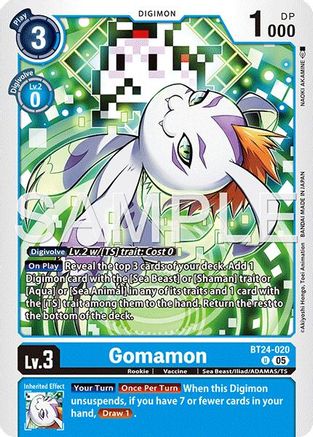 Gomamon (BT24-020) - [Time Stranger] - Trinity Hobby