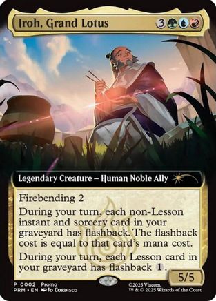 Iroh, Grand Lotus (Extended Art)  [Foil]  (UMP-002) - [Unique and Miscellaneous Promos] - Trinity Hobby