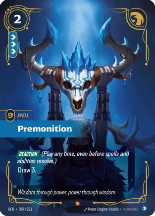 Premonition (087/221) - Spiritforged Foil - Trinity Hobby