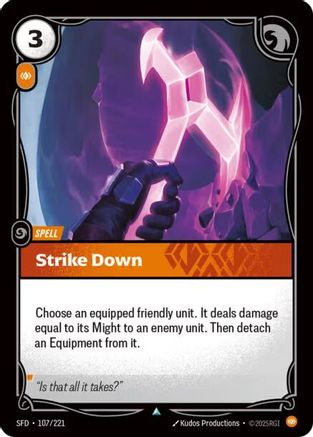 Strike Down (107/221) - Spiritforged - Trinity Hobby
