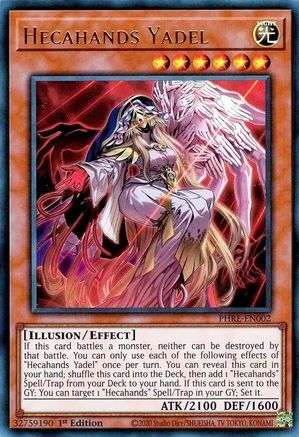 Hecahands Yadel [PHRE-EN002] - Phantom Revenge 1st Edition - Ultra Rare - Trinity Hobby
