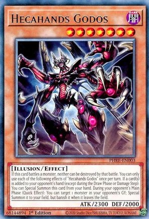 Hecahands Godos [PHRE-EN003] - Phantom Revenge 1st Edition - Rare - Trinity Hobby