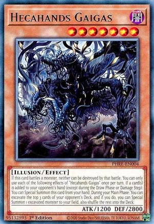 Hecahands Gaigas [PHRE-EN004] - Phantom Revenge 1st Edition - Rare - Trinity Hobby