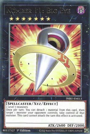Number 11: Big Eye [PHRE-EN013] - Phantom Revenge 1st Edition - Rare - Trinity Hobby