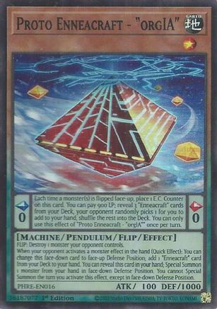 Proto Enneacraft - "orgIA" (Super Rare) [PHRE-EN016] - Phantom Revenge 1st Edition - Super Rare - Trinity Hobby