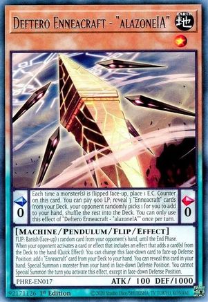 Deftero Enneacraft - "alazoneIA" [PHRE-EN017] - Phantom Revenge 1st Edition - Rare - Trinity Hobby