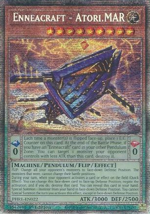 Enneacraft - Atori.MAR (Starlight Rare) [PHRE-EN022] - Phantom Revenge 1st Edition - Starlight Rare - Trinity Hobby