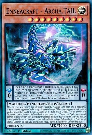 Enneacraft - Archa.TAIL [PHRE-EN023] - Phantom Revenge 1st Edition - Super Rare - Trinity Hobby
