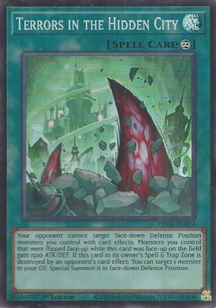Terrors in the Hidden City (Super Rare) [PHRE-EN054] - Phantom Revenge 1st Edition - Super Rare - Trinity Hobby