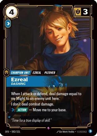 Ezreal - Dashing (082/221) - Spiritforged Foil - Trinity Hobby