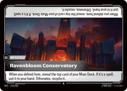 Ravenbloom Conservatory (215/221) - Spiritforged Foil - Trinity Hobby