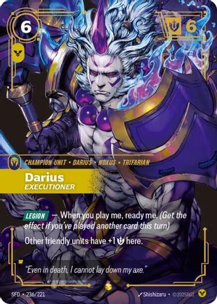 Darius - Executioner (Overnumbered) (236/221) - Spiritforged Foil - Trinity Hobby