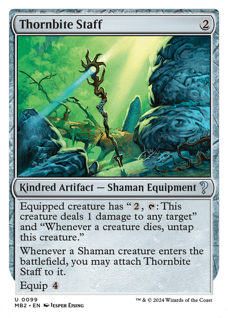 Thornbite Staff (White Border) [Mystery Booster 2] - Trinity Hobby