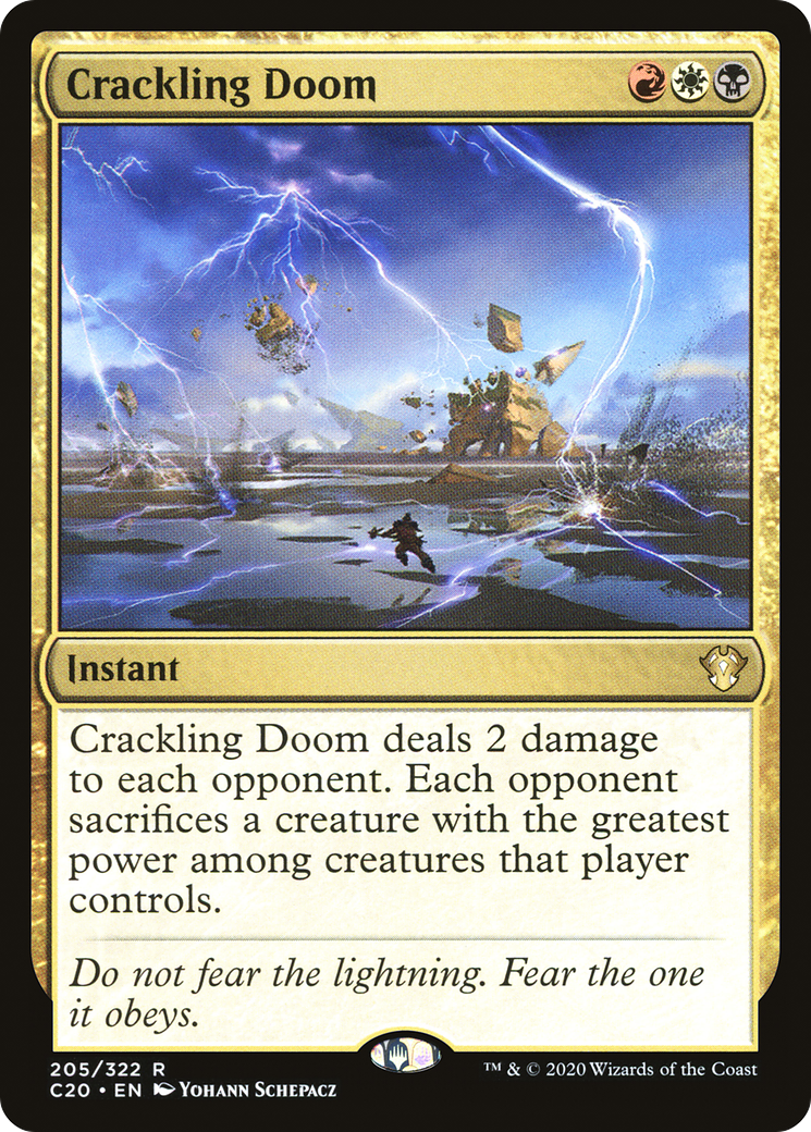 Crackling Doom [Commander 2020] - Trinity Hobby