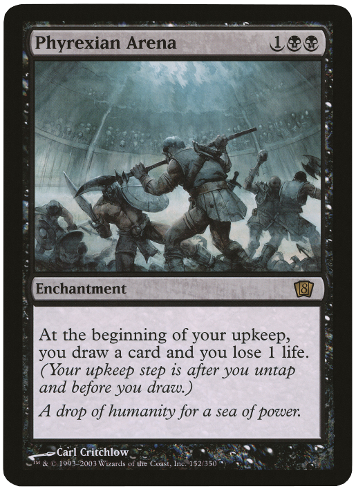 Phyrexian Arena (Oversized) [Eighth Edition Box Topper] - Trinity Hobby