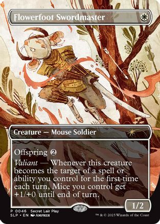 Flowerfoot Swordmaster  [Foil]  (SLP-046) - [Secret Lair Showdown] - Trinity Hobby